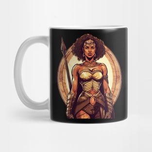 African Queen, Afro Female Warrior, Black History Mug